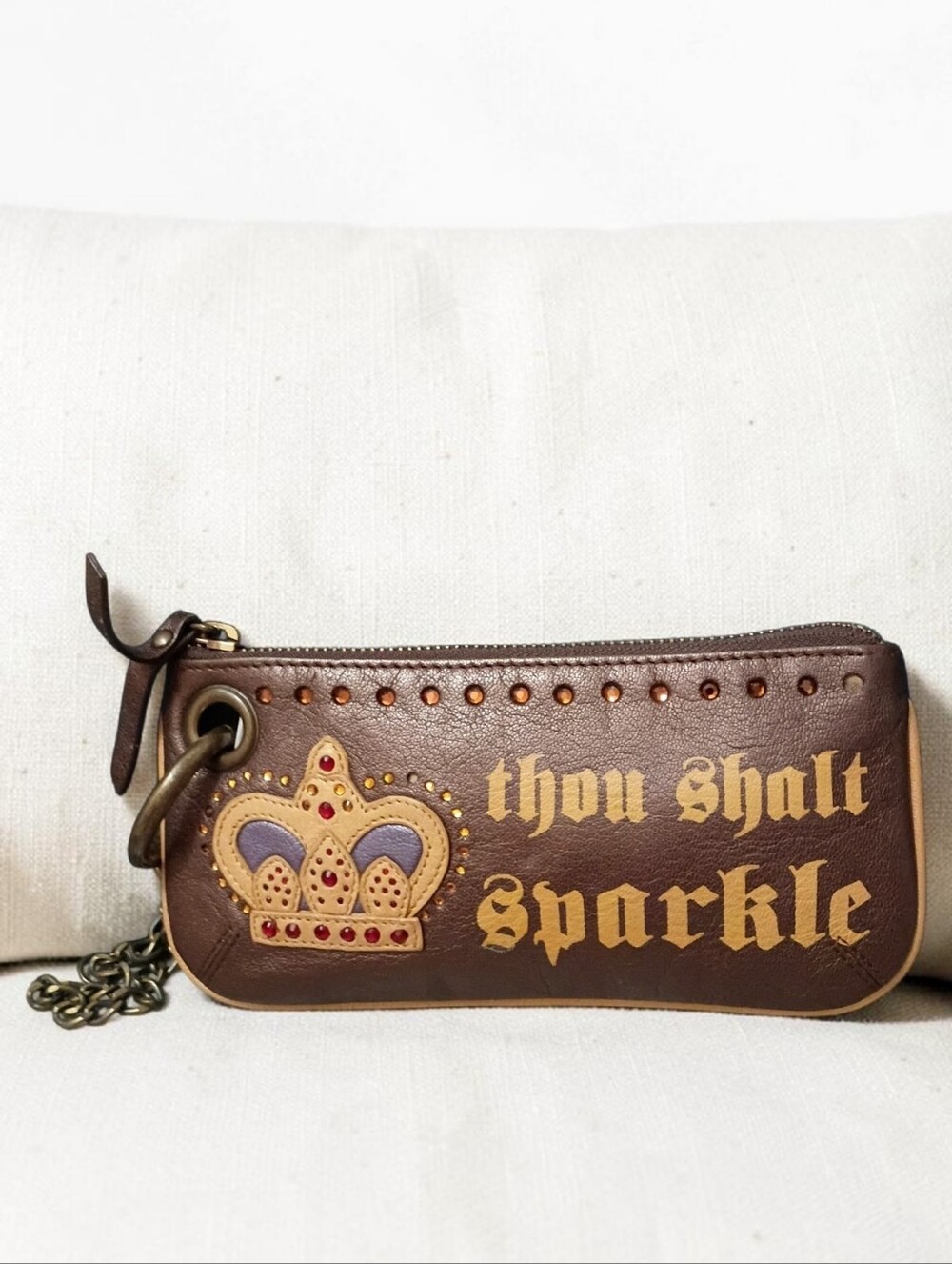 Vintage Isabella Fiore Royal Crown Wristlet
